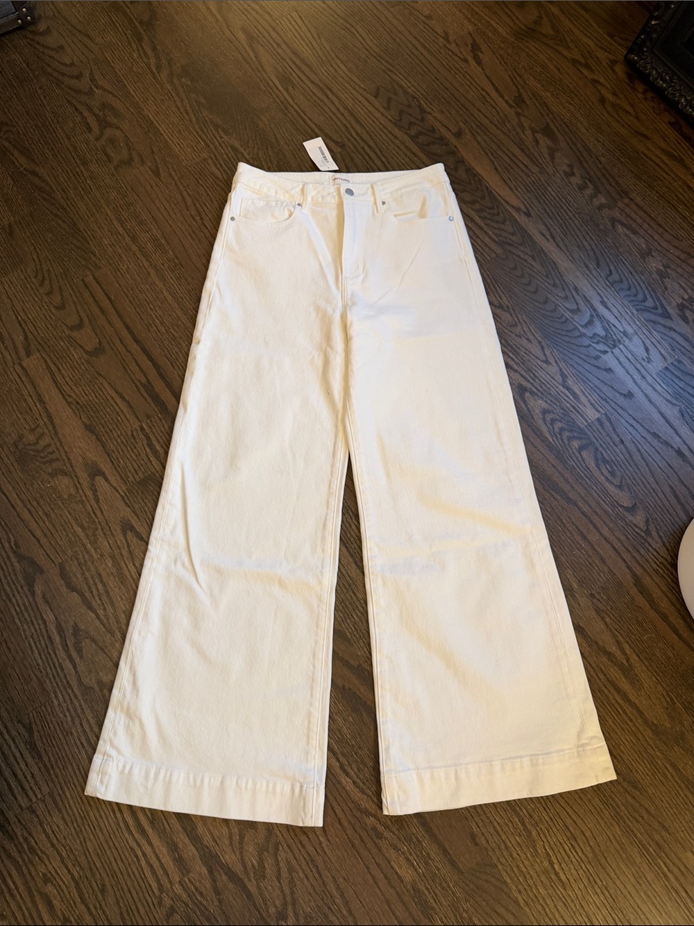 DRIFTWOOD Off-White Wide-Leg Jeans